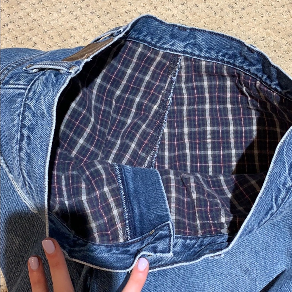 LL Bean Relaxed Fit Flannel Lined Jeans - Picture 6 of 8